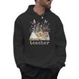 Beautiful Floral Open Book Teacher Men Women Men Hoodie