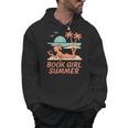 Book Girl Summer Book Reading Retro Sunset Men Hoodie