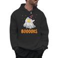 Booooks Funny Halloween Cute Ghost Book Reading Men Hoodie