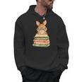 Cute Rabbit Bunny Reading Book Easter Day Teacher Librarian Men Hoodie Cute Rabbit Bunny Reading Book Easter Day Teacher Librarian Men Hoodie