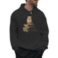 Dark Academia Vintage Owl On Books With Candle Library Men Hoodie