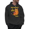 Easily Distracted By Cats And Books For Cat And Book Lover Men Hoodie Easily Distracted By Cats And Books For Cat And Book Lover Men Hoodie