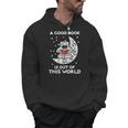 Good Book Is Out Of This World Astronaut Moon Space Bookworm Men Hoodie