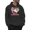 Mommys Reading Buddy Bookworm Humor Book Lover Mom Men Hoodie
