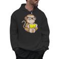 Monkey Nerd Book Glasses Men Hoodie