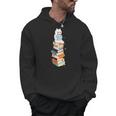 Reading Cute Cat Read Colorful Books Reader Women Men Kids Men Hoodie