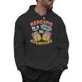 Reading Is A Ticket To Adventure Book Library Themed Men Hoodie Reading Is A Ticket To Adventure Book Library Themed Men Hoodie