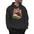 Red Panda Reading Book Animal Bookworm Men Hoodie