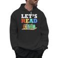 Retro Reading Teacher Book Lover Let's Read Men Hoodie