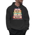 Vintage I Read What I Want Book Lovers Men Hoodie