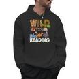 Wild About Reading Book Lover Bookworm Library Day Men Hoodie