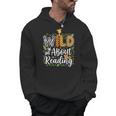 Wild About Reading Books Reader Lover Librarian Bookworm Men Hoodie