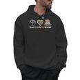 Women's Peace Love Reading Book Reader Book Lover Vintage Bookworm Men Hoodie