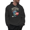 Women's Support Your Local Library Staff Retro Book Mascot Men Hoodie