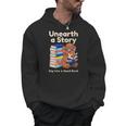 Women's Unearth A Story Reading Mammoth Prehistoric Book Librarian Men Hoodie Women's Unearth A Story Reading Mammoth Prehistoric Book Librarian Men Hoodie