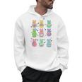 Bunny Reading Books Easter Day Librarian Teacher Book Premium Tri-Blend Men Hoodie