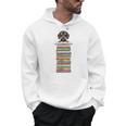 Cute Wiener Dog Dachshund Reading On Pile Of Books Men Hoodie