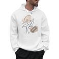 Line Art Abstract Minimalist Minimal For Book Lover Women Men Hoodie
