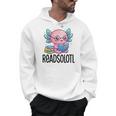 Readsolotl Cute Axolotl Reading Book Kawaii Pink Aesthetic Men Hoodie