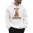 Stay Curious Monkey Reading Kids Book Lover Jungle Animal Men Hoodie