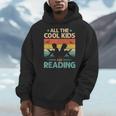 All The Cool Kids Are Reading Retro Book Lovers Reader Nerd Men Hoodie