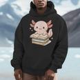 Cute Axolotl Reading Books Shirt Kawaii Axolotl Lover Men Hoodie
