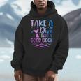 Cute Mermaid Librarian Teacher Dive Into A Good Book Reading Men Hoodie