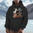 Easily Distracted By Goats And Books Goats And Book Reading Men Hoodie