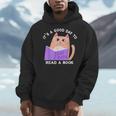 It's a Good Day To Read a Book Cat Kitty Reading Book Men Women Kids Men Hoodie