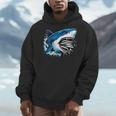 Kids Shark With School Books Back To School Shark Lovers Men Hoodie