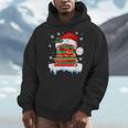 Librarian Book Santa Hat Reader Snow Pajamas Christmas Men Hoodie