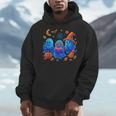Little Ghost Coffee Tee Spooky Season Ghost Reading Book Men Hoodie