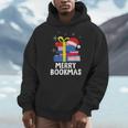 Merry Bookmas Christmas Bookworm Xmas Book Lover Reading Men Hoodie