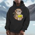 Monkey Nerd Book Glasses Men Hoodie