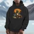 Outdoors Alligator Reading Book Men Hoodie Outdoors Alligator Reading Book Men Hoodie