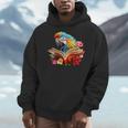 Parrot Reading Book Men Hoodie