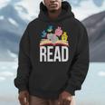 Read Book Cute School Teacher Librarian Elephant Pigeon Men Hoodie