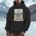 The Reader Tarot Card Skeleton With Book Lover Bookworm Men Hoodie