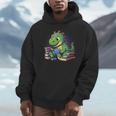 Reading Dinosaur Book Lover Cute Dino Reading Men Hoodie Reading Dinosaur Book Lover Cute Dino Reading Men Hoodie