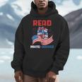 Red And Booked 4th Of July Patriotic Book Lover Art Men Hoodie