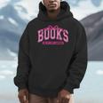 Retro Pink Coquette Bow Valentine Book Lover Varsity Men Hoodie