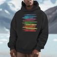 RtY Book Colorful Art Painting Graphic Motif Book Small Men Hoodie