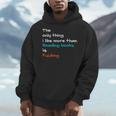 The Only Thing I Like More Than Reading Books Is Fucking Men Hoodie