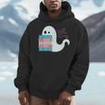 Threadless Grey Sky Chai Trans Book Pride Ghost Graphic Men Hoodie