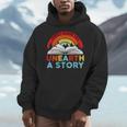 Unearth a Story Summer Reading 2026 Vintage Book Rainbow Men Hoodie