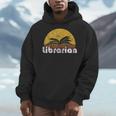 Vintage Reading Book Librarian Retro Sunset Men Hoodie