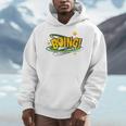 BOING Pop Art Comic Book Speech Bubbles Street Graffiti Art Men Hoodie