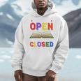 If My Book Is Open Your Mouth Is Closed Reading Books Performance Men Hoodie If My Book Is Open Your Mouth Is Closed Reading Books Performance Men Hoodie