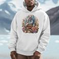 Fantasy Dragon Books Floral Boho Bookworm Men Hoodie Fantasy Dragon Books Floral Boho Bookworm Men Hoodie