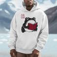 Grumpy Frog Book Lover Librarian Anime Japanese Men Hoodie